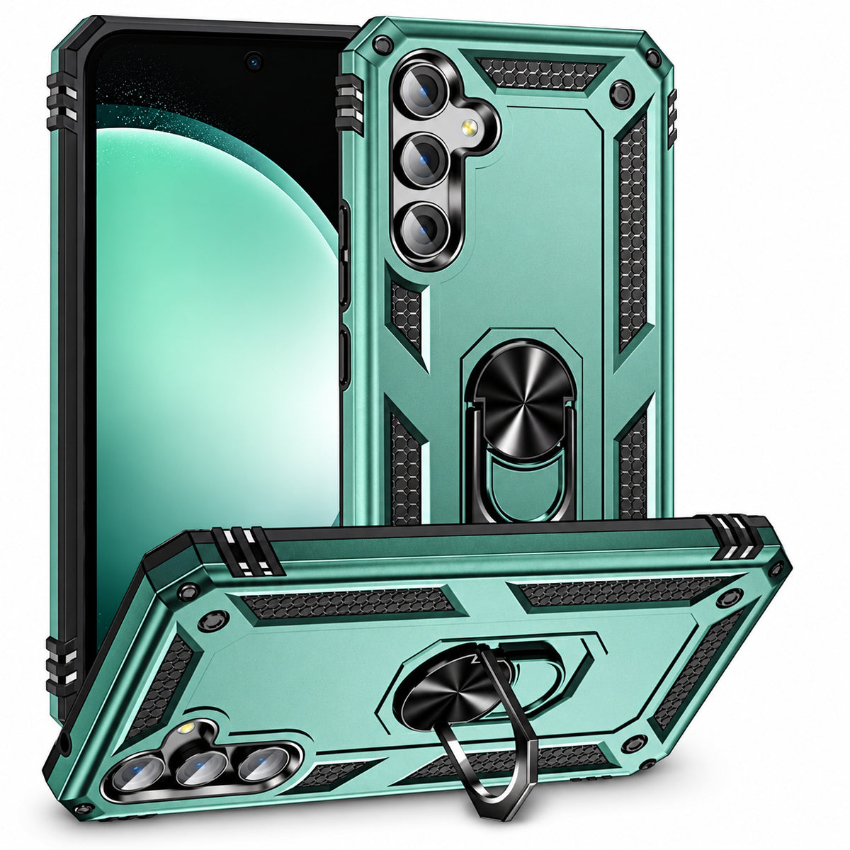 Anti-Drop Hybrid Case for Samsung Galaxy S23 FE - Midnight Green