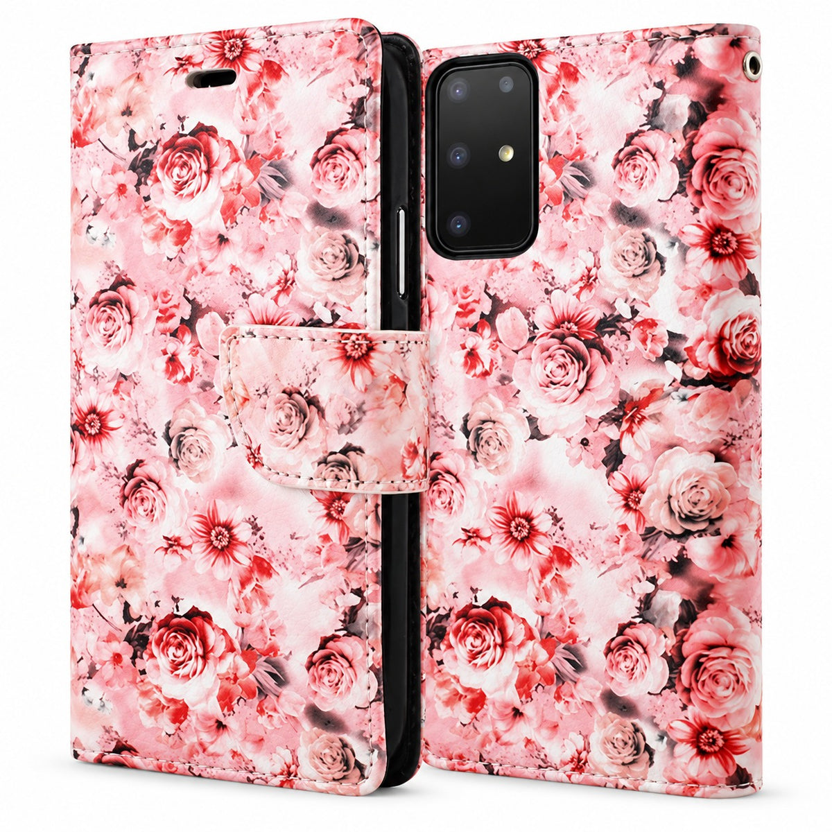 Floral Wallets for Samsung Galaxy S20 Ultra - Peach