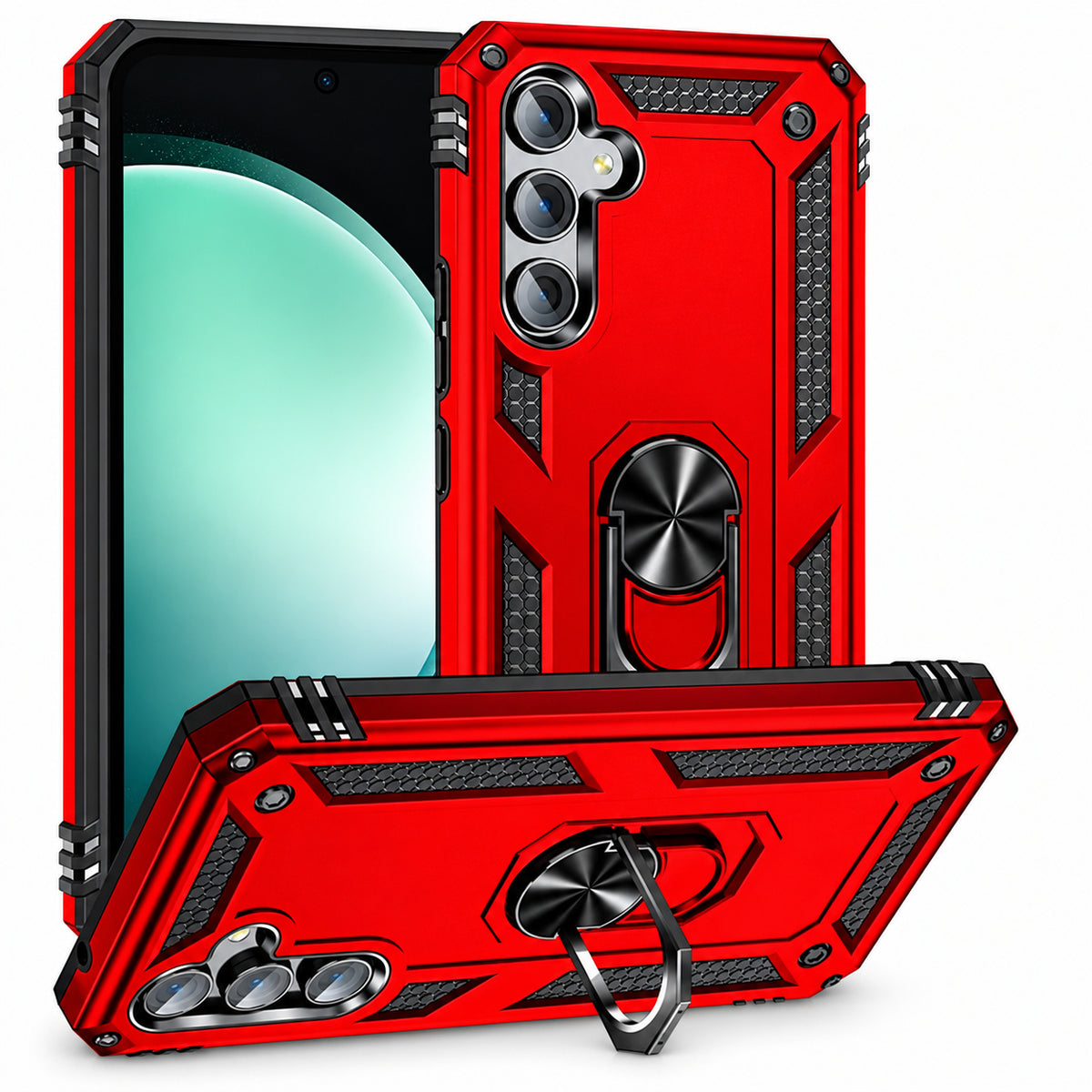 Anti-Drop Hybrid Case for Samsung Galaxy S23 FE - Red