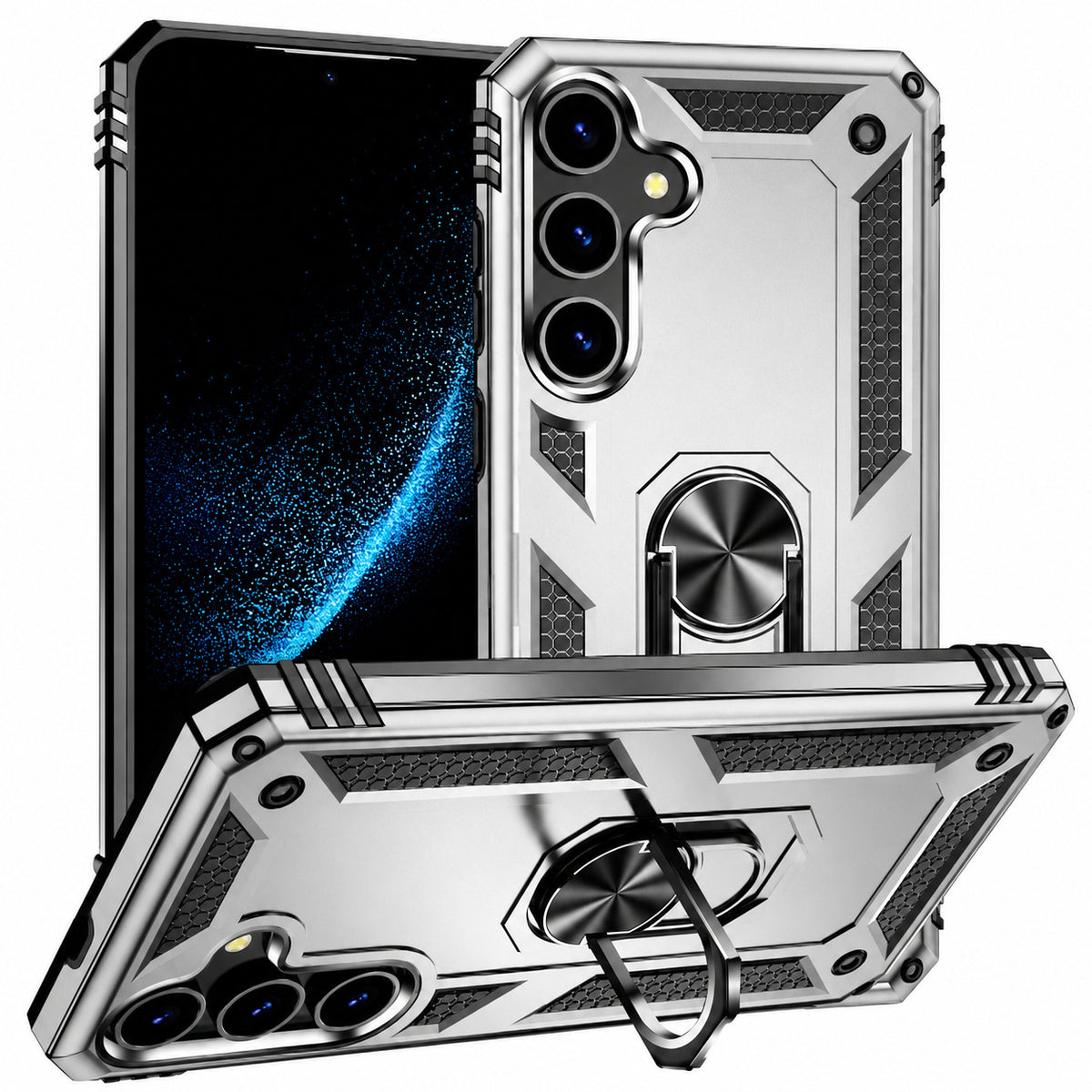Anti-Drop Hybrid Case for Samsung Galaxy A37 - Grey