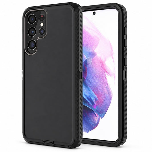 Triple Protection Case for Samsung Galaxy S23 Ultra - Black