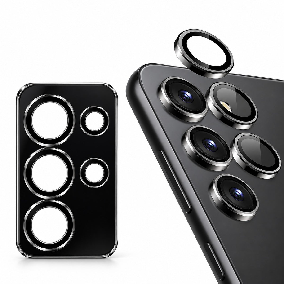 Camera Ring Protector for Samsung Galaxy S24 FE - Black