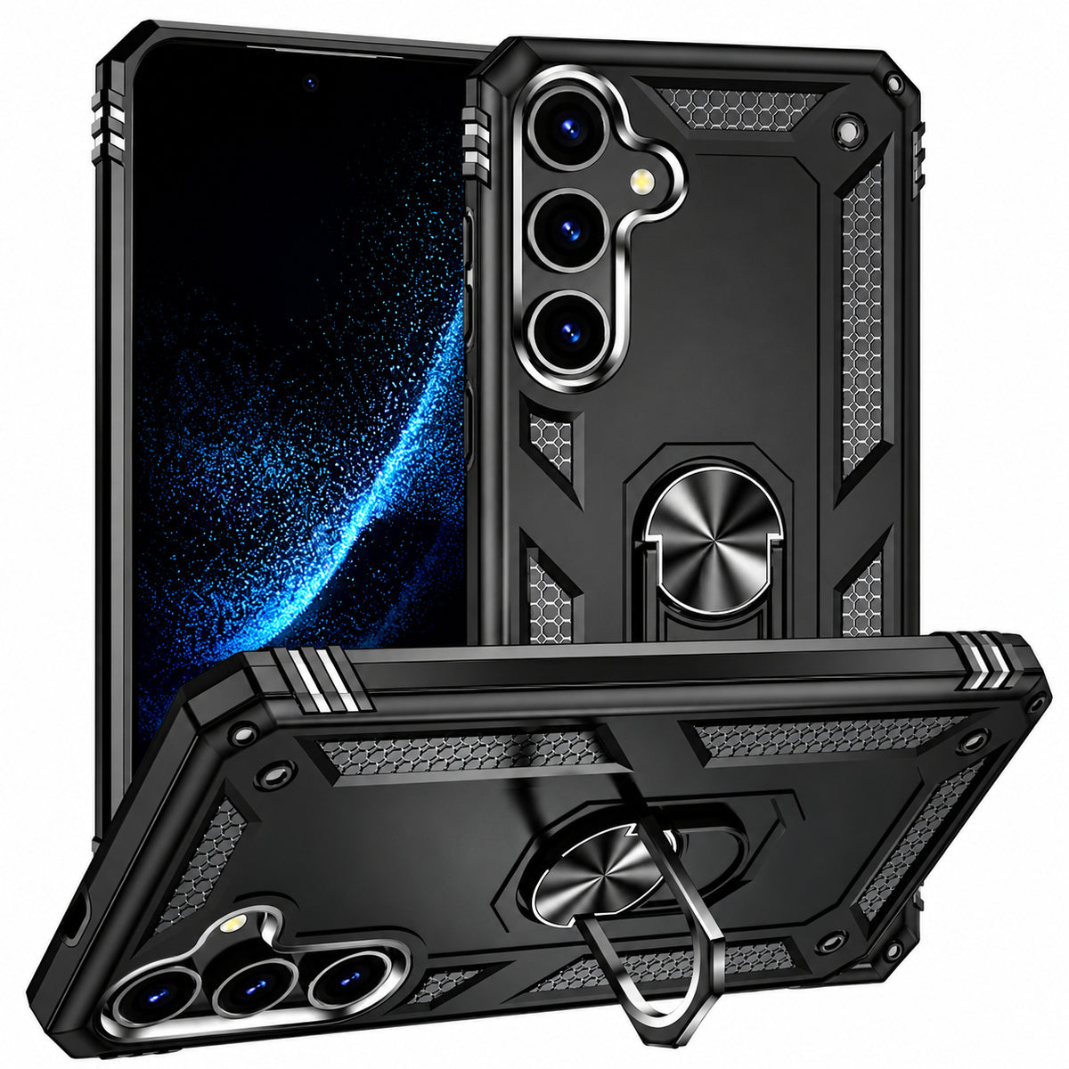 Anti-Drop Hybrid Case for Samsung Galaxy A37 - Black