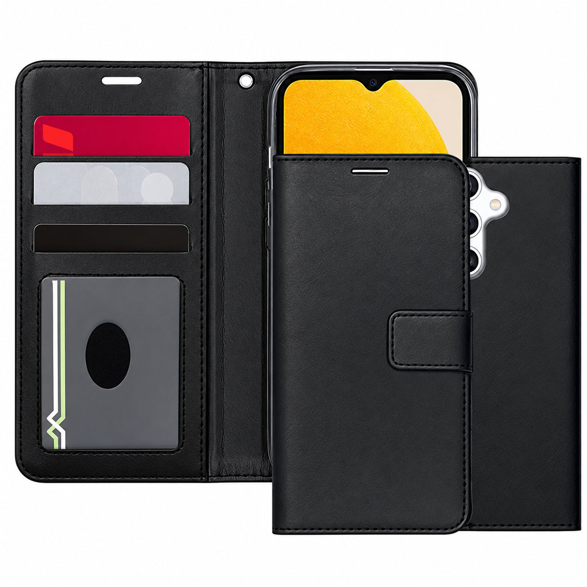 Photo ID Wallet for Samsung Galaxy S23 FE - Black