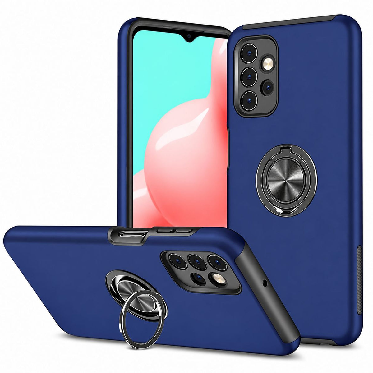 Swirl Invisible Ring Case for Samsung Galaxy A53 5G - Navy
