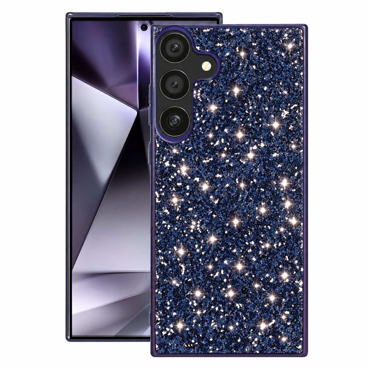 Luxury Rhinestone Case for Samsung Galaxy S25 Plus - Blue