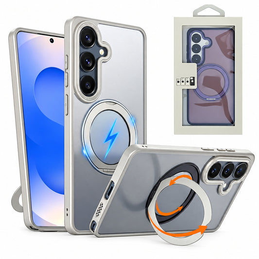 MagSafe Tilt Ring Stand Case Samsung Galaxy S26 Plus - Silver