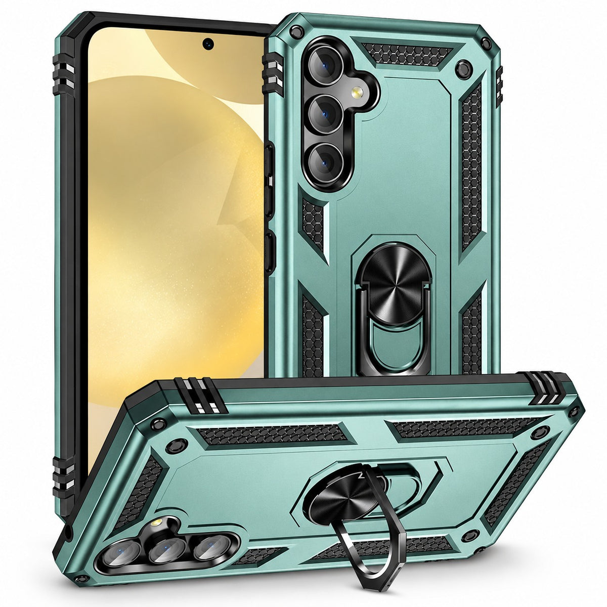 Anti-Drop Hybrid Case for Samsung Galaxy S24 FE - Midnight Green