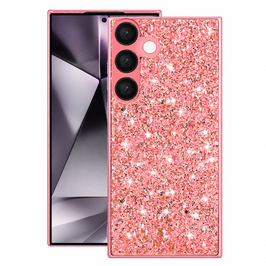 Luxury Rhinestone Case for Samsung Galaxy S25 Plus - Pink
