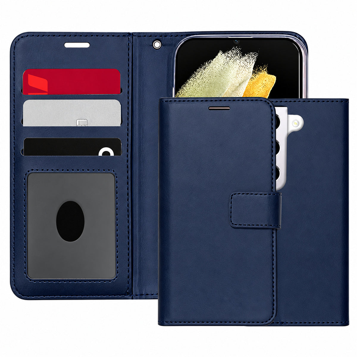 Photo ID Wallet for Samsung Galaxy S23 - Navy