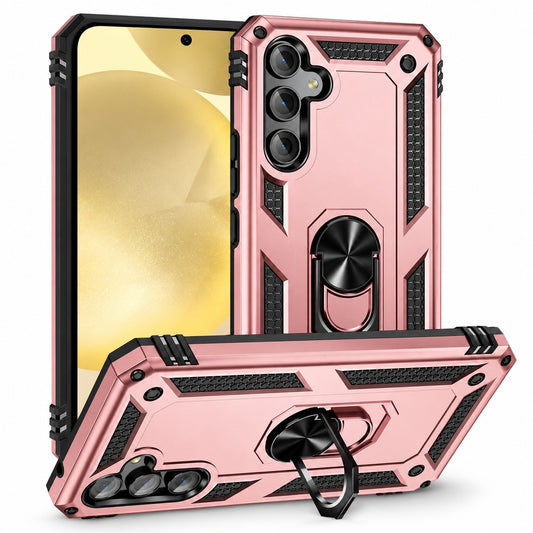 Anti-Drop Hybrid Case for Samsung Galaxy S24 FE - Rose Gold