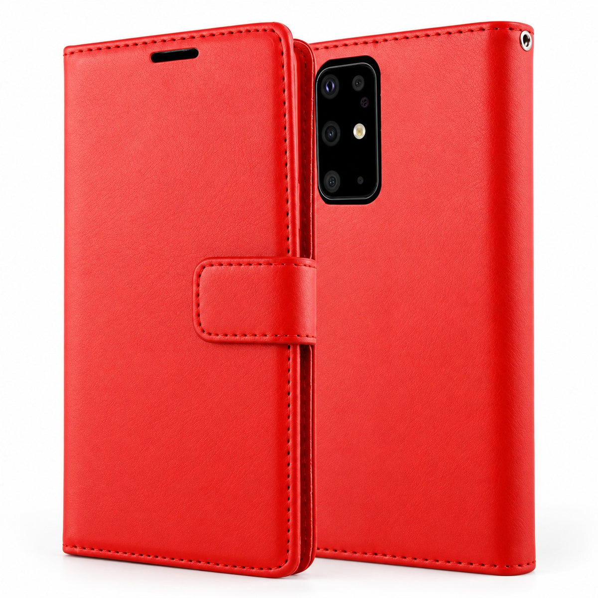 Photo ID Wallet Case for Samsung Galaxy S20 - Red