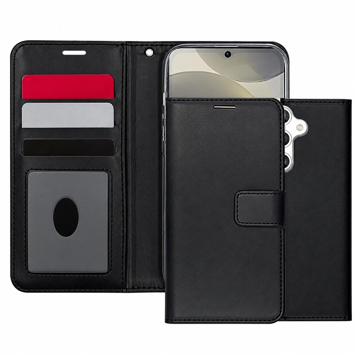 Photo ID Wallet for Samsung Galaxy A26 - Black
