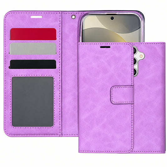 Photo ID Wallet for Samsung Galaxy A56 - Purple