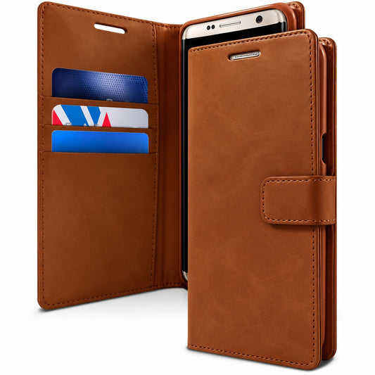 BlueMoon Diary (Goospery) Case for Samsung Galaxy S22 Plus - Brown