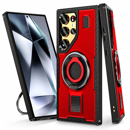 Ring Grip and Stand for Samsung Galaxy S25 Ultra - Red