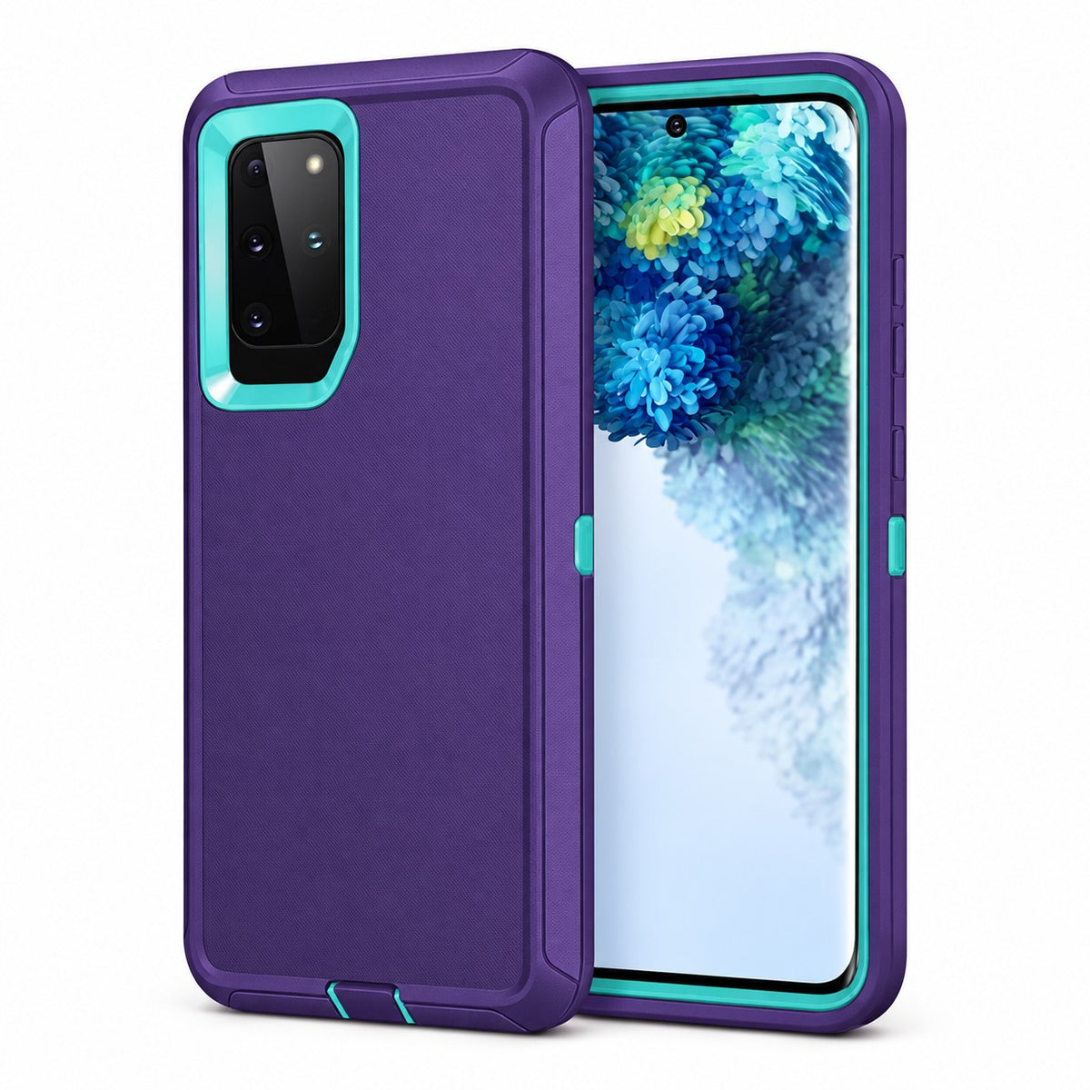 Triple Protection Case for Samsung Galaxy S20 - Purple