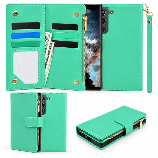 Clutch Detachable Wallet Case for Samsung Galaxy S22 Plus - Teal