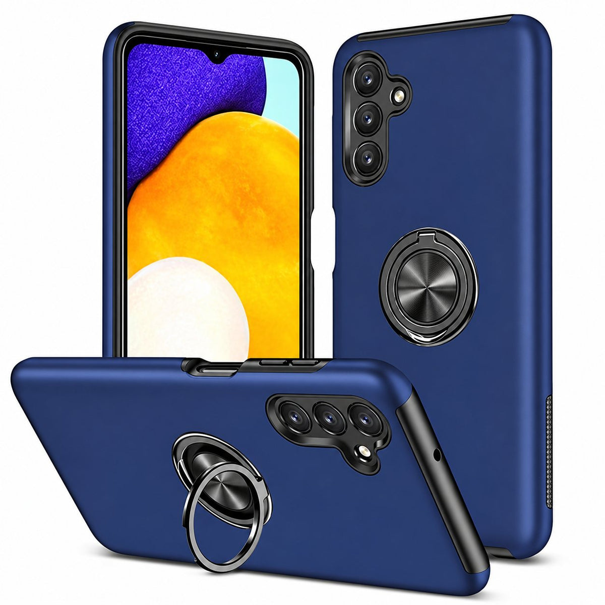 Swirl Invisible Ring Case for Samsung Galaxy A13 5G / A04S -  Navy