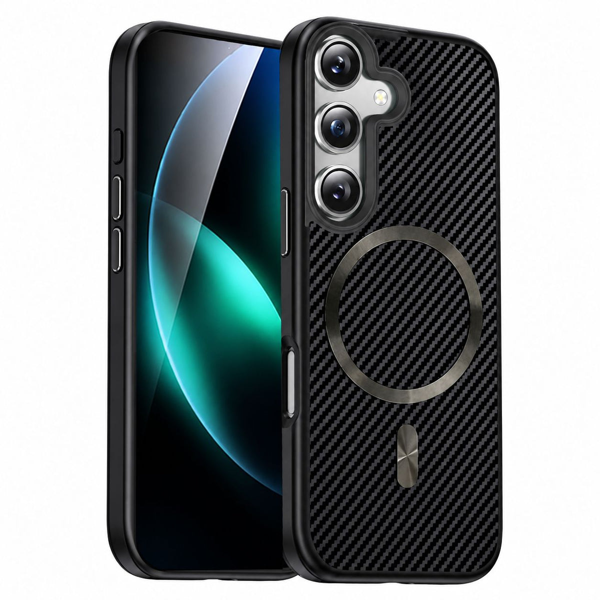 MagSafe Carbon Elite Case Samsung Galaxy A07 - Black