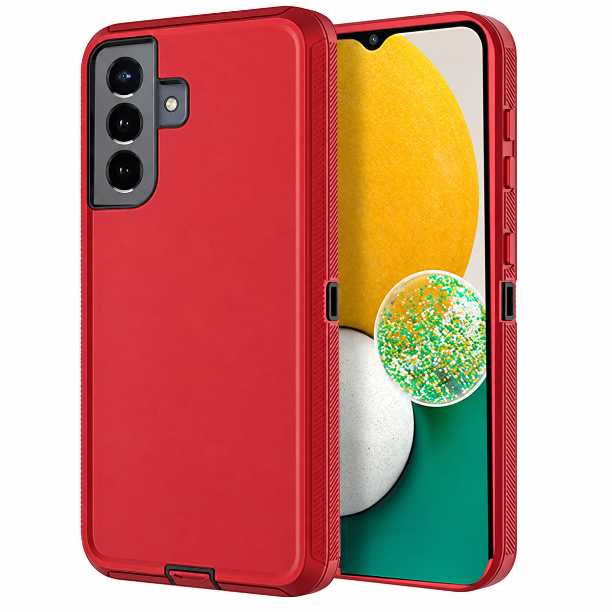 Triple Protection Case for Samsung Galaxy S23 FE - Red