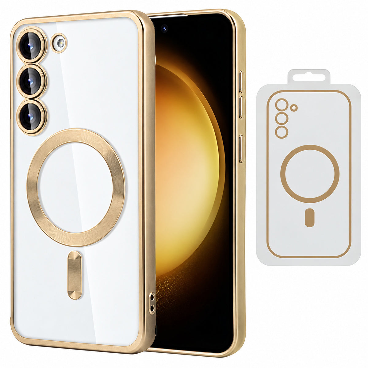 Electro Matt MagSafe Case for Samsung Galaxy S25 Plus - Gold