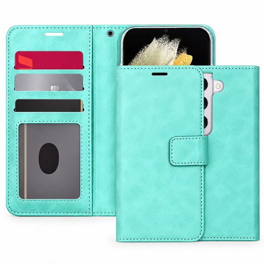 Photo ID Wallet Case for Samsung Galaxy S22 Plus - Teal