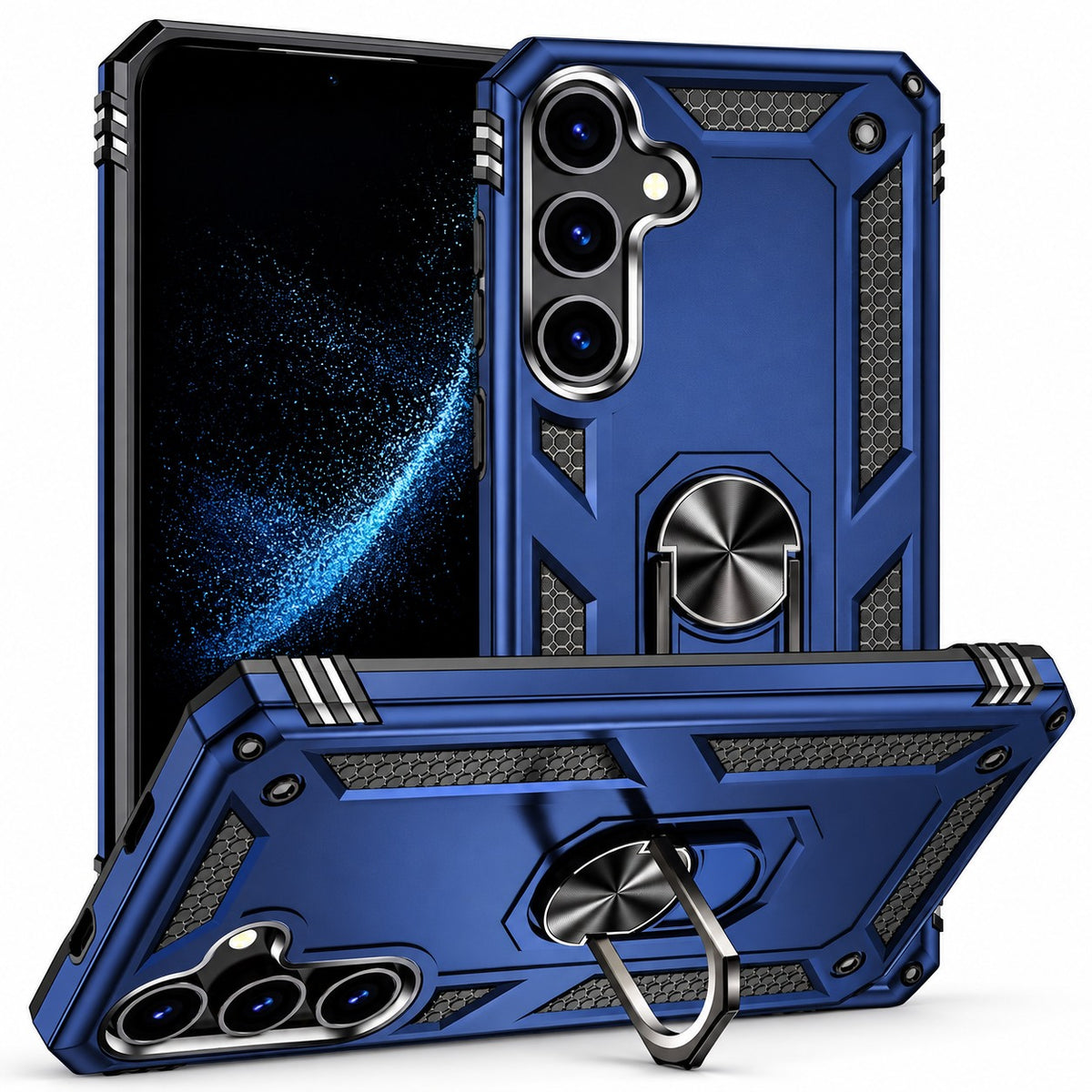 Anti-Drop Hybrid Case for Samsung Galaxy S24 Plus - Navy