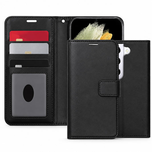 Photo ID Wallet Case for Samsung Galaxy S22 Plus - Black