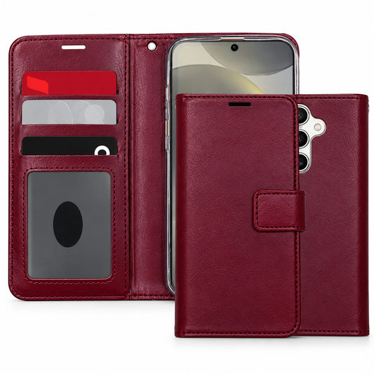 Photo ID Wallet Case for Samsung Galaxy S24 FE - Wine