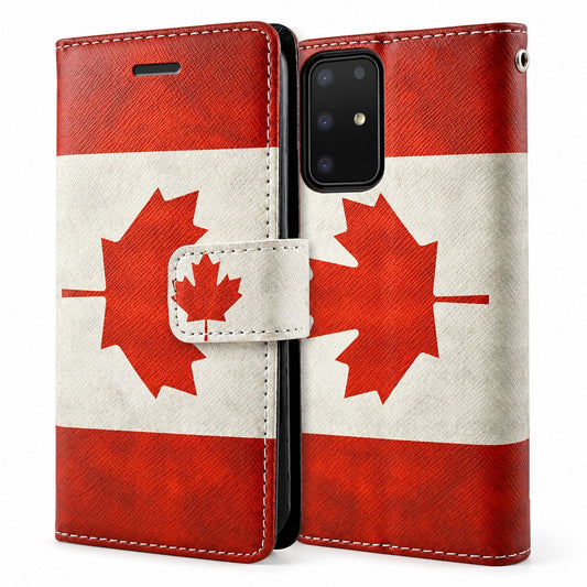 Printed Photo ID Wallet for Samsung Galaxy S20 Ultra - Canada Flag