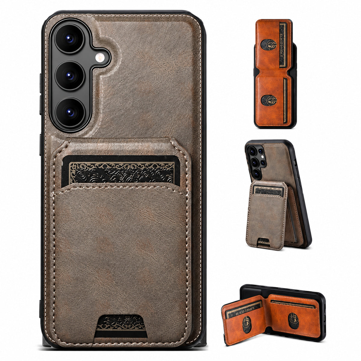 Stealth Wallet Case for Samsung Galaxy S25 FE - Grey