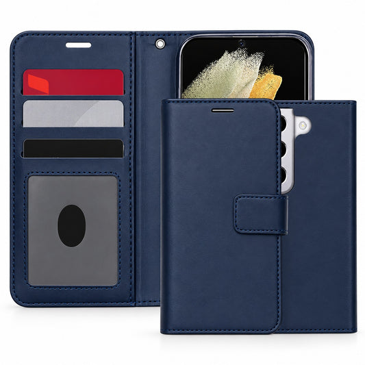 Photo ID Wallet Case for Samsung Galaxy S22 Plus - Navy