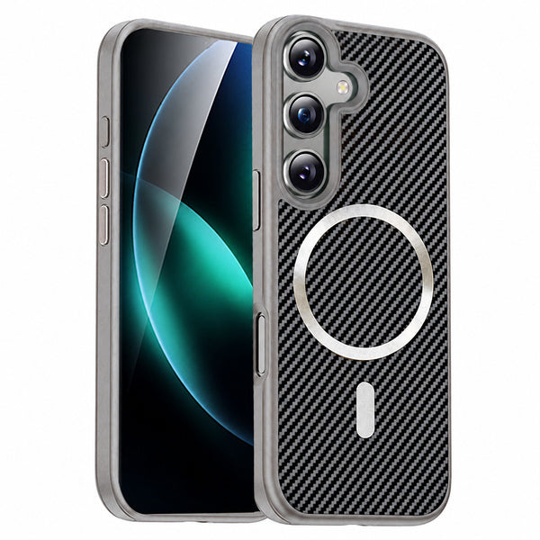 MagSafe Carbon Elite Case for Samsung Galaxy A18 / A17 - Grey