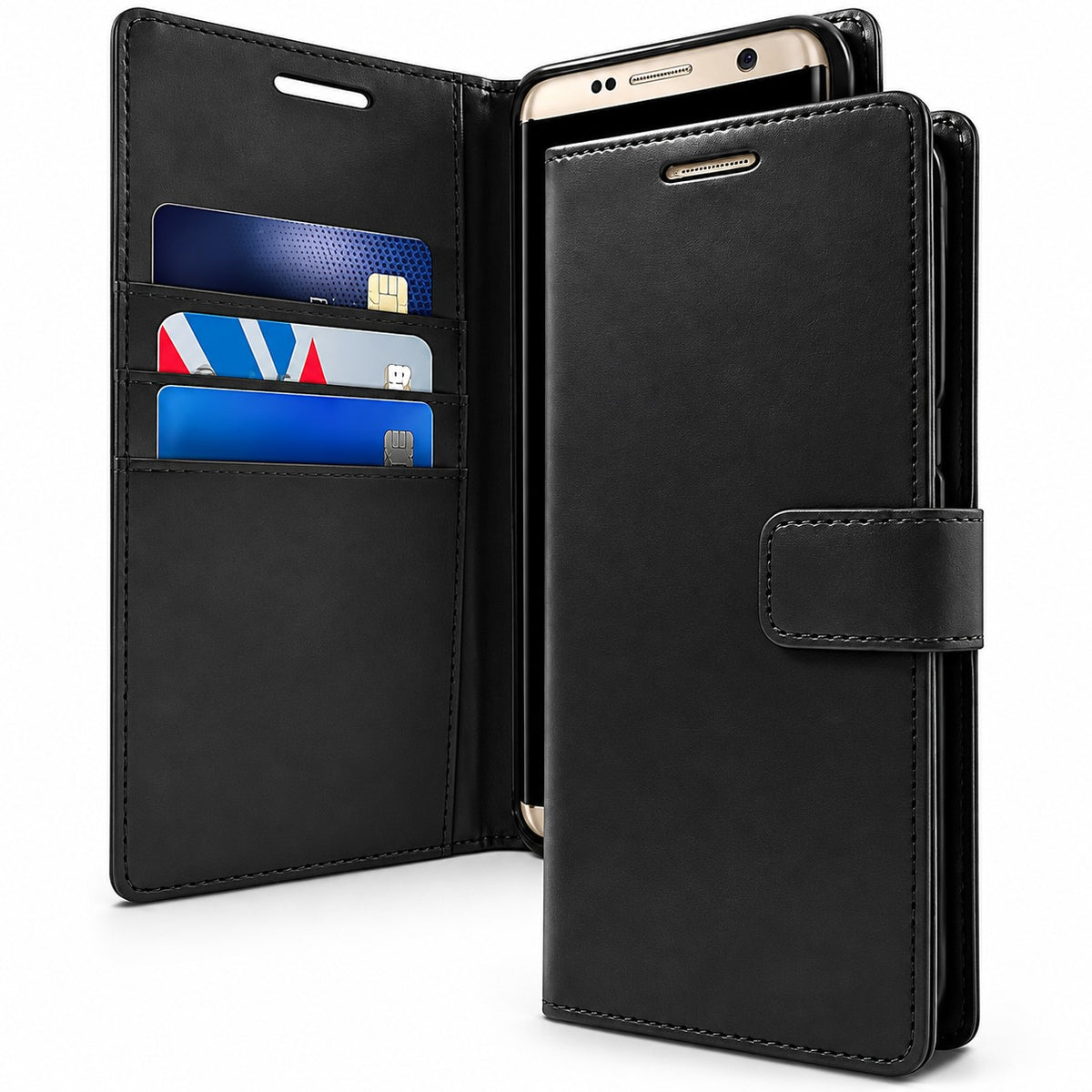 BlueMoon Diary (Goospery) for Samsung Galaxy S24 Plus - Black