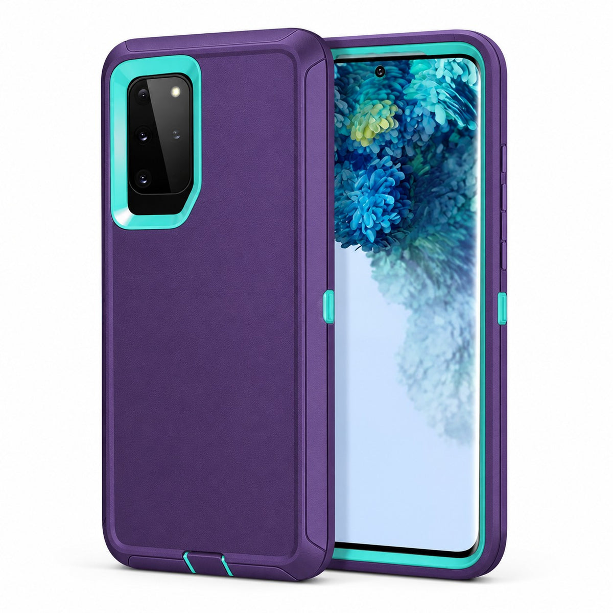Triple Protection Case for Samsung Galaxy S20 Ultra - Purple