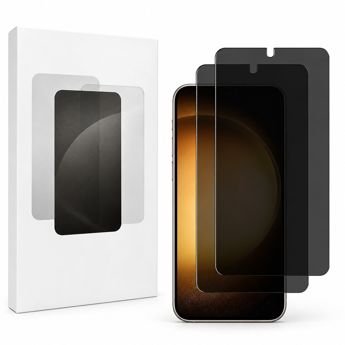 Pack of 10 WTECH Privacy Tempered Glass for Samsung Galaxy S24 Ultra - Black