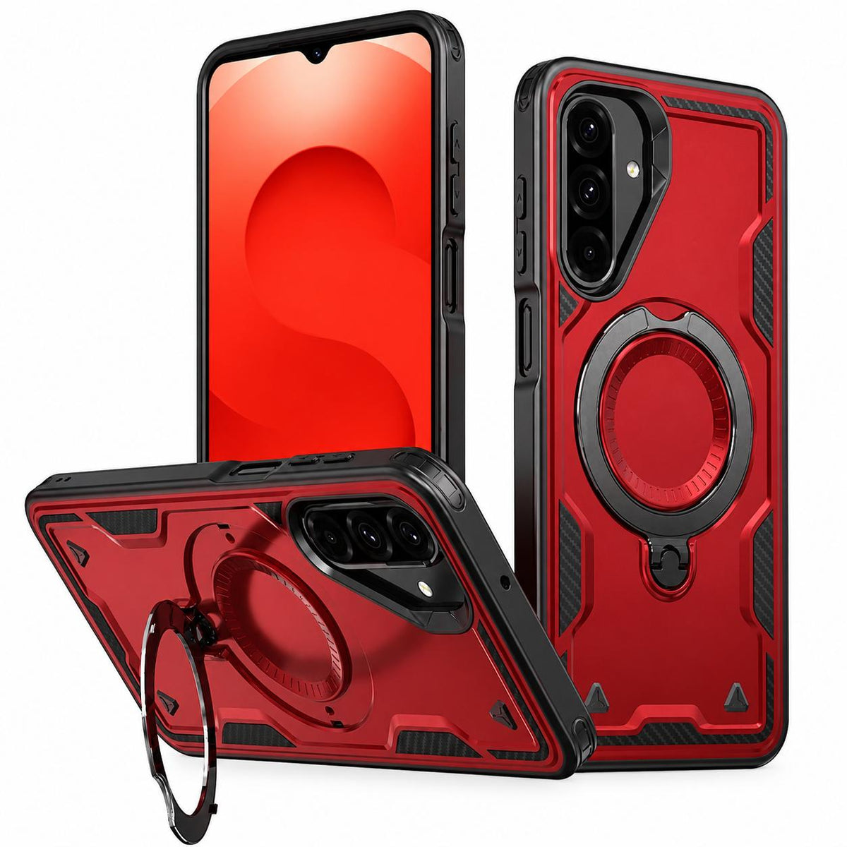 Sparta Magsafe Ring Case for Samsung Galaxy A26 - Red