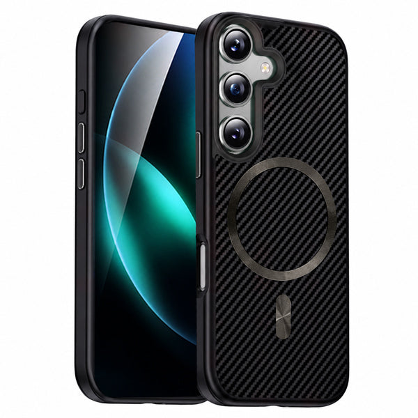 MagSafe Carbon Elite Case Samsung Galaxy A18 / A17 - Black