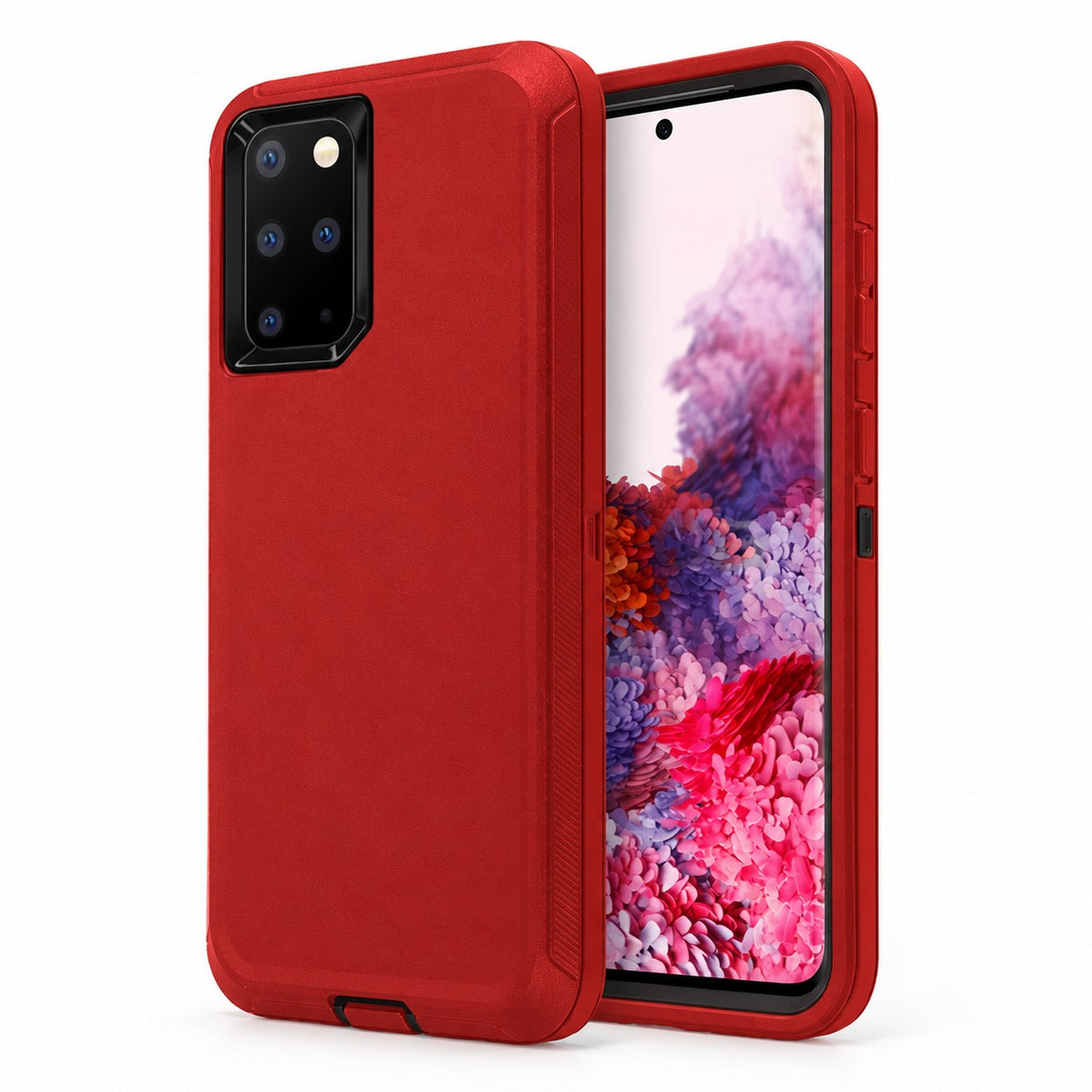 Triple Protection Case for Samsung Galaxy S20 Ultra - Red