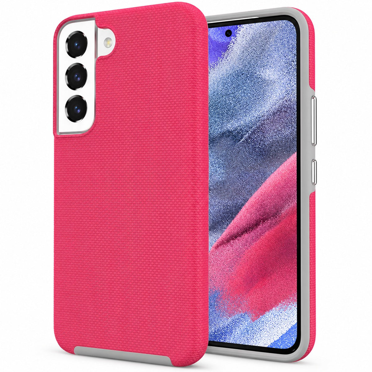 Dotted Comm Case for Samsung Galaxy S22 Plus - Hot Pink