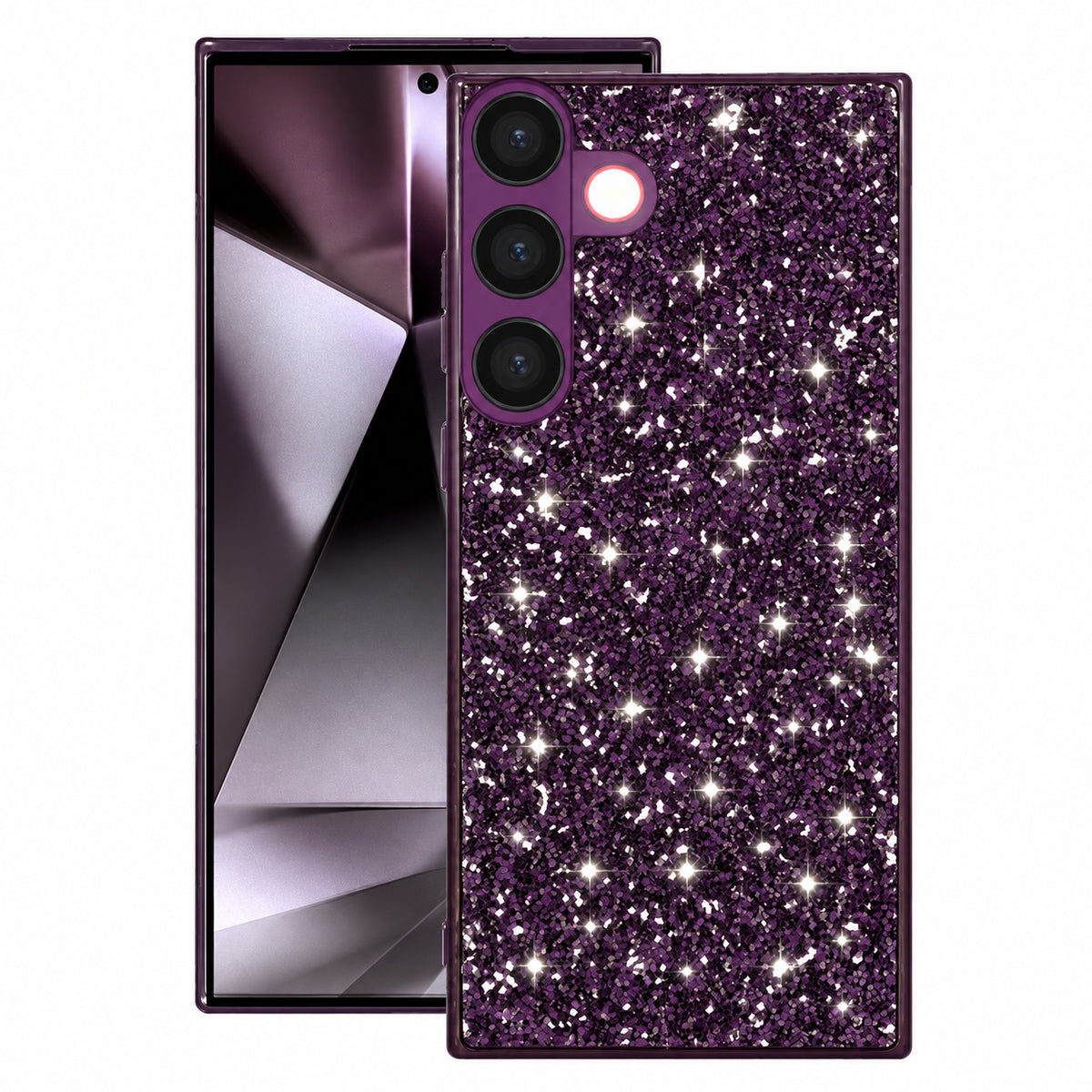 Luxury Rhinestone Case for Samsung Galaxy S25 FE - Deep Purple