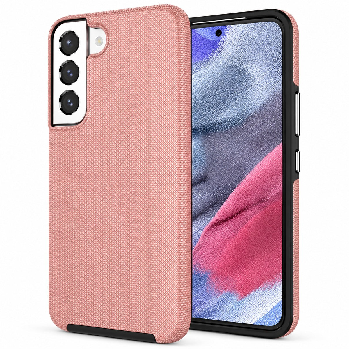 Dotted Comm Case for Samsung Galaxy S22 Plus - Rose Gold