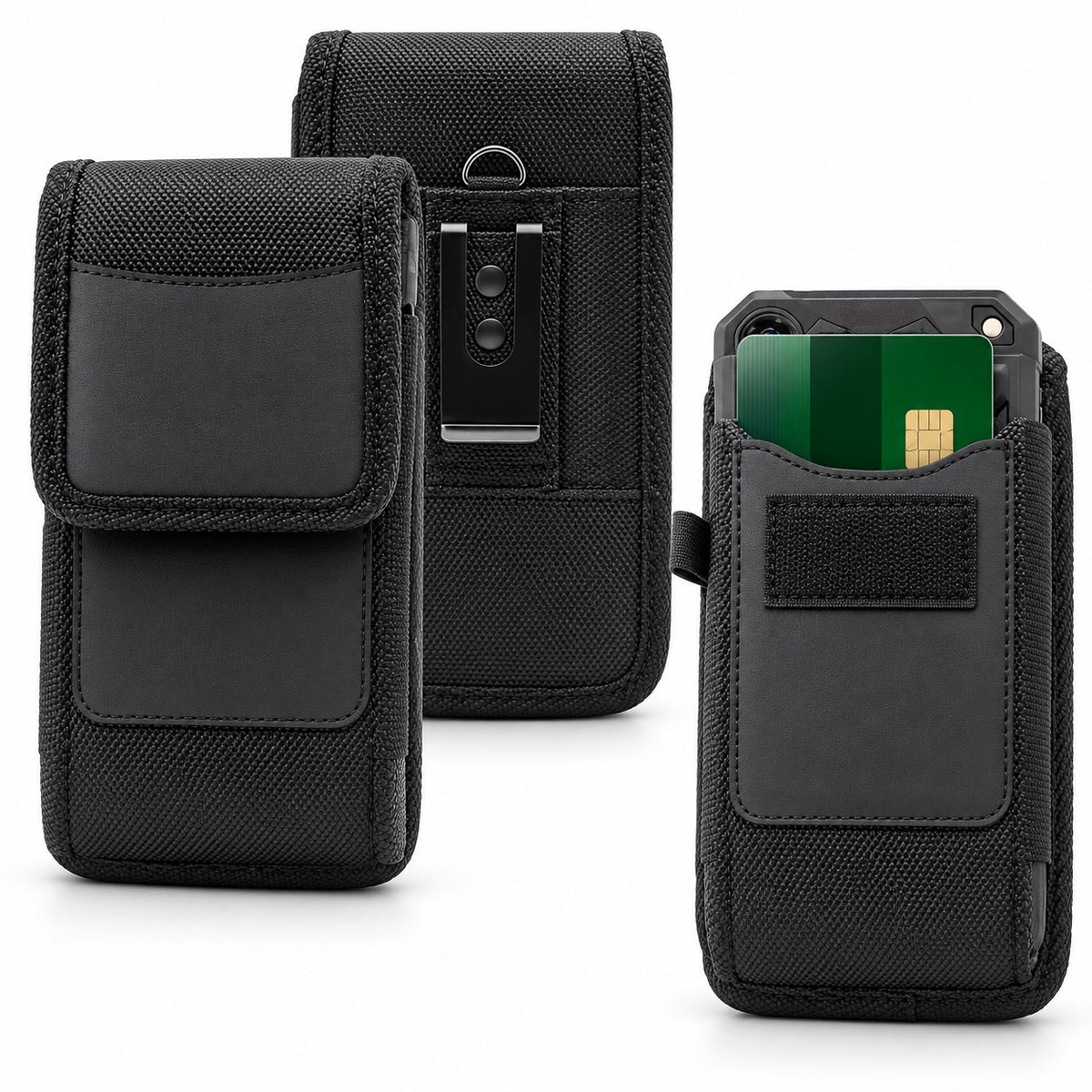 Belt Pouch Vertical w/ Swivel Clip S605V for Samsung Galaxy S24 Ultra - Black