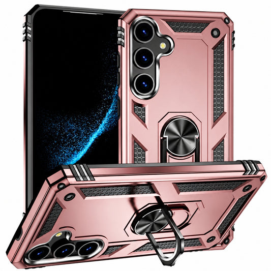 Anti-Drop Hybrid Case for Samsung Galaxy S26 FE - Rose Gold