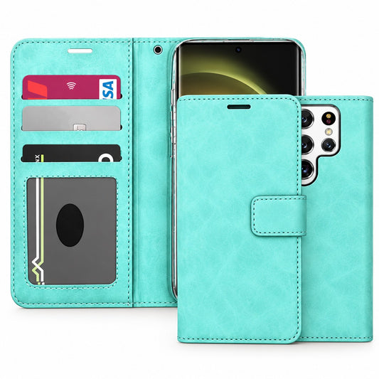 Photo ID Wallet for Samsung Galaxy S24 Ultra - Teal