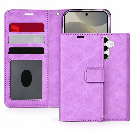 Photo ID Wallet for Samsung Galaxy S24 Plus - Purple