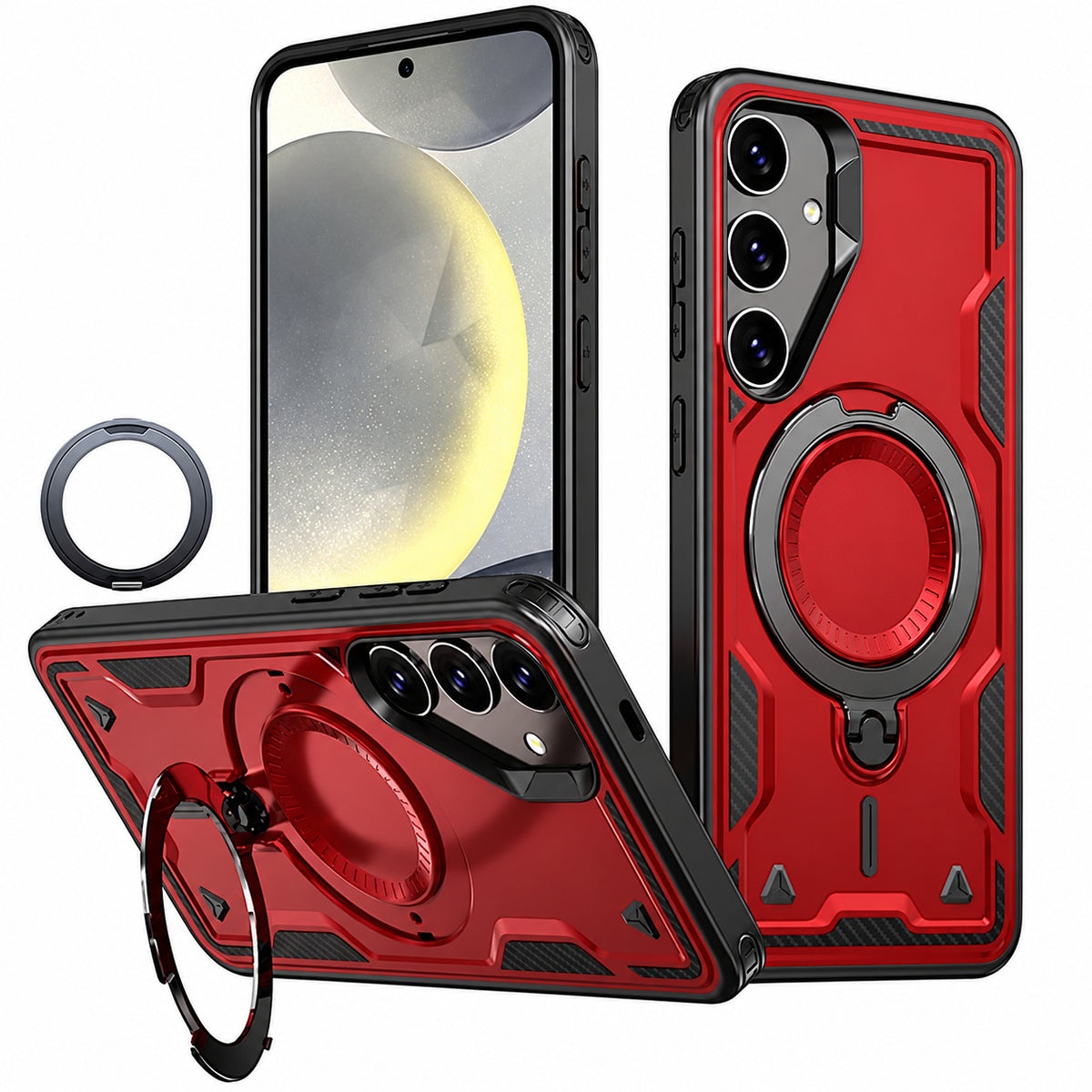 Sparta Magsafe Ring Case for Samsung Galaxy A16 - Red