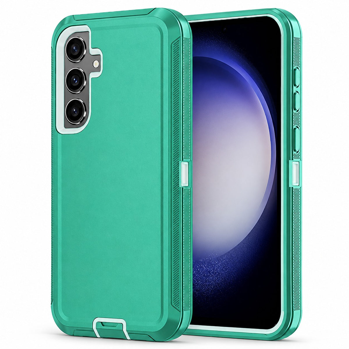 Triple Protection Case for Samsung Galaxy S24 Plus - Teal