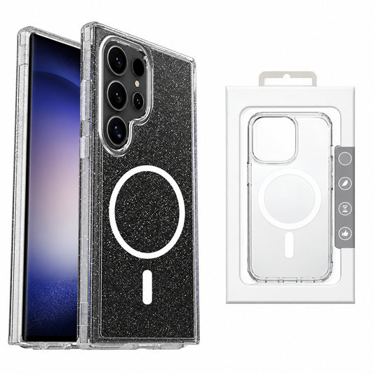 Sparkly Premium Magsafe Symm Case for Samsung Galaxy S25 Ultra - Clear